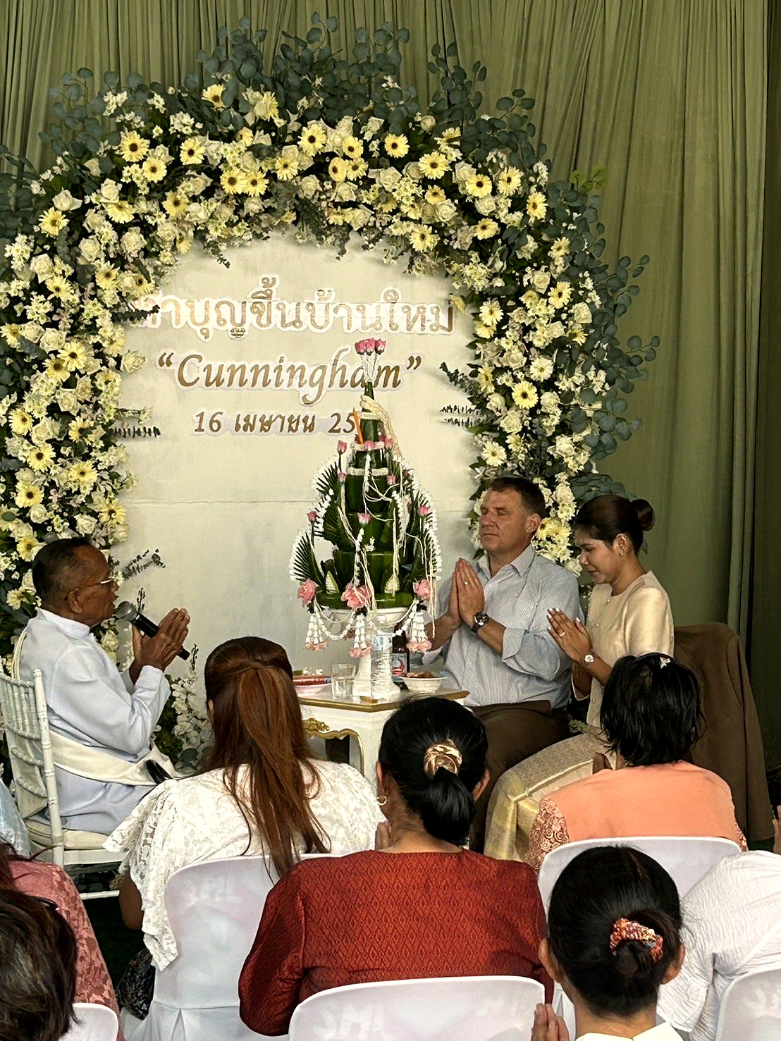 The Cunningham house blessing ceremony in Rattanaburi, Surin